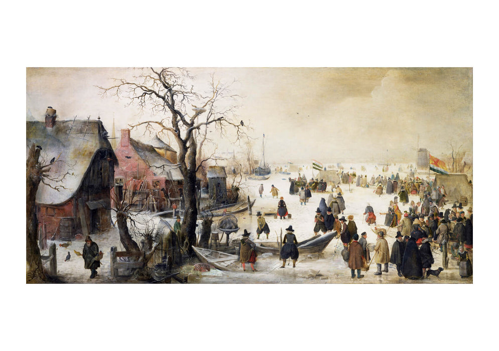 Hendrik Avercamp - Winter Scene On A Canal