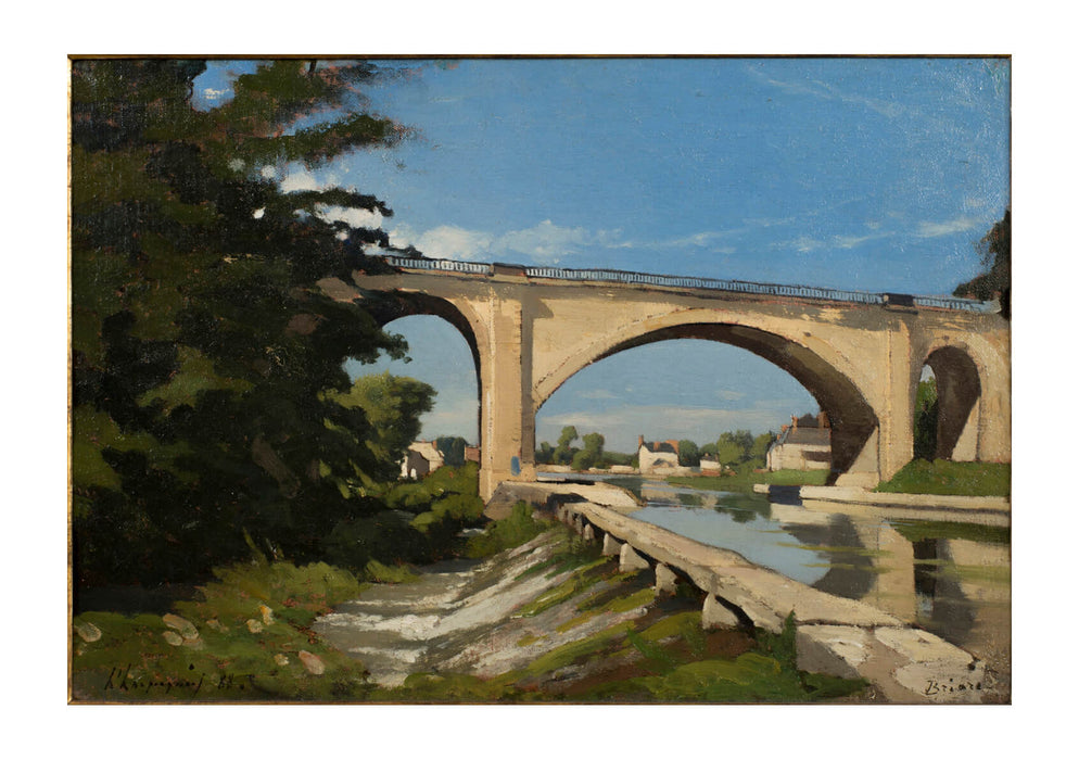 Henri-Joseph Harpignies - The Railroad Bridge At Briare