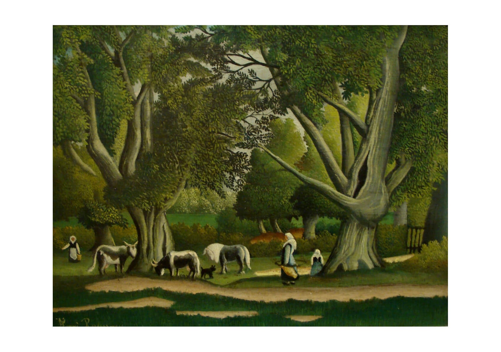 Henri Rousseau - Landscape Milkmaids Nima — Spiffing Prints