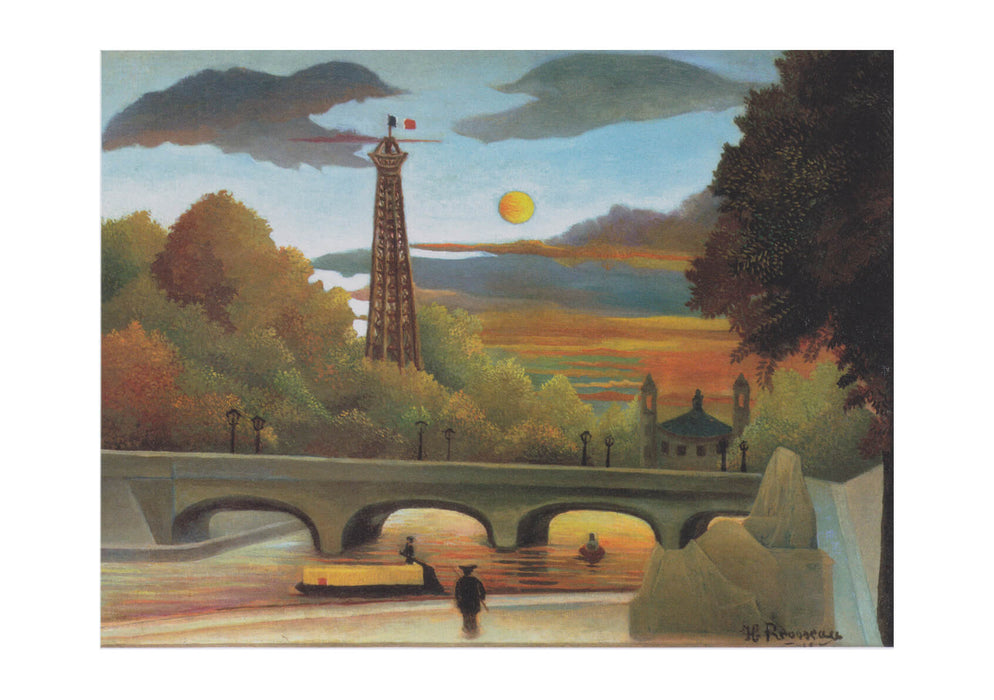 Henri Rousseau - Seine und Eiffelturm in der Abendsonne