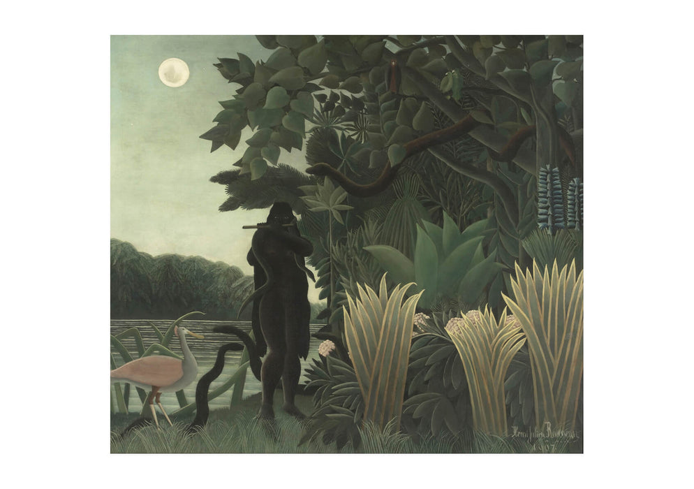 Henri Rousseau Known As Le Douanier - The Snake Charmer