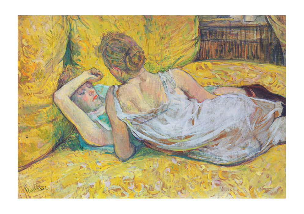 Henri Toulouse Lautrec - Lying on A Yellow Bed