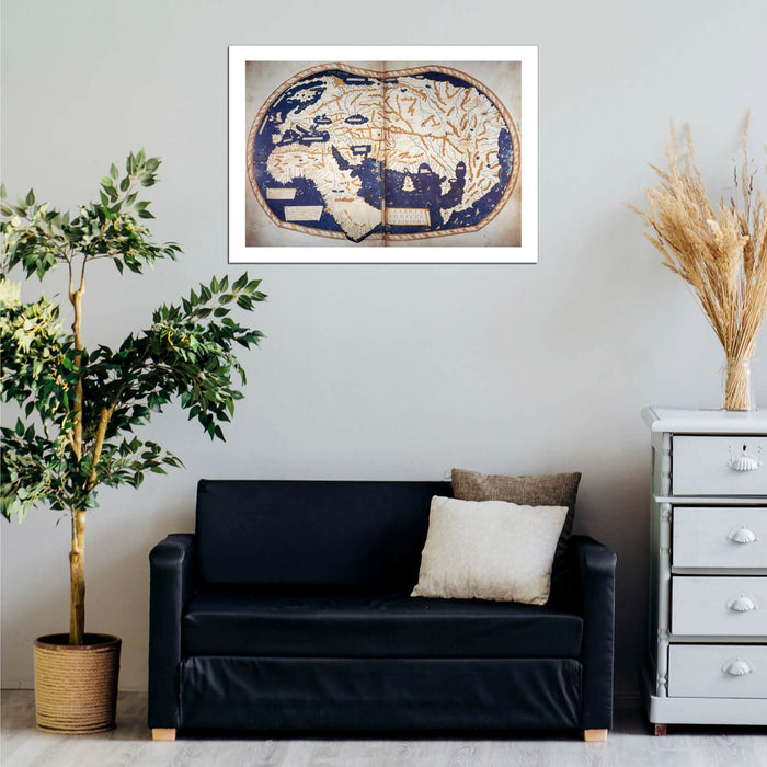 Henricus Martellus World Map 1490 — Spiffing Prints