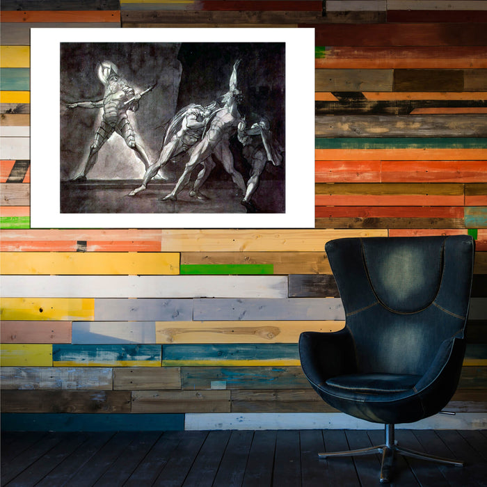 Henry Fuseli - Hamlet and his father's Ghost