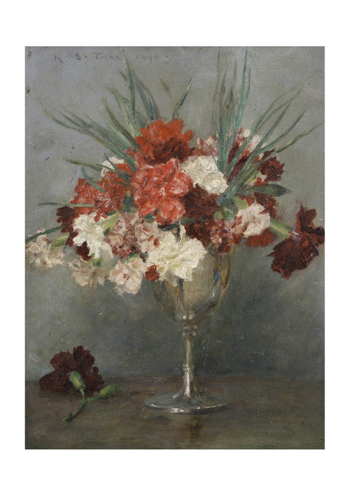 Henry Scott Tuke - Carnations - a study