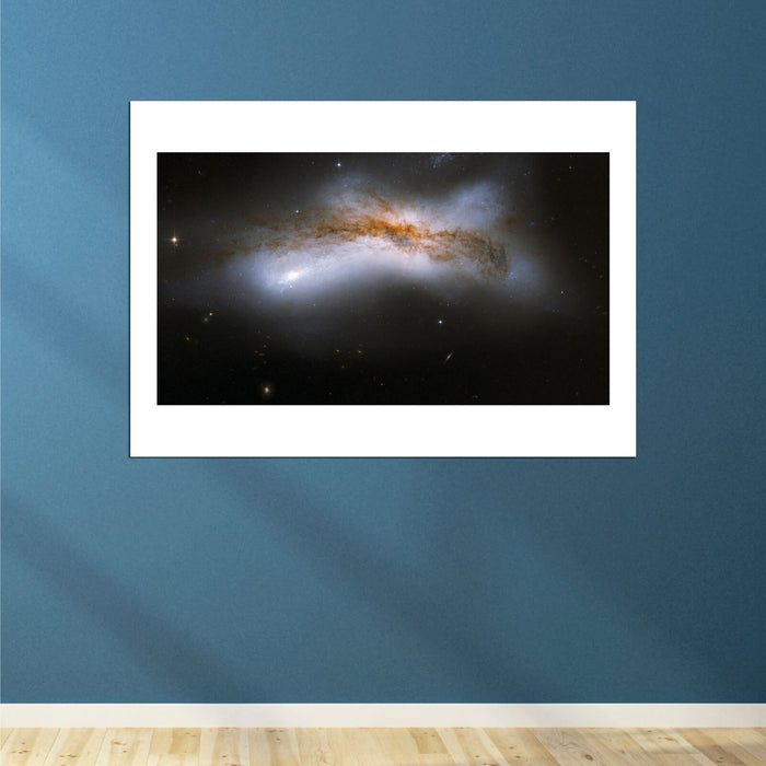 Hubble Telescope - Interacting Galaxy NGC 520