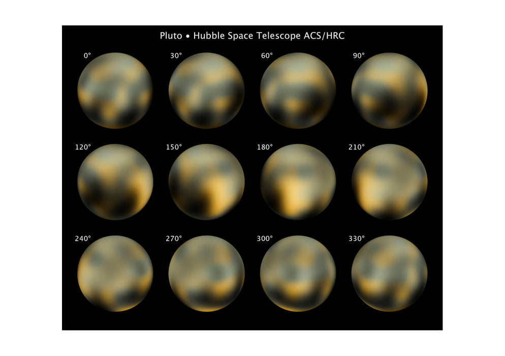 Hubble Telescope - Pluto Photo Map