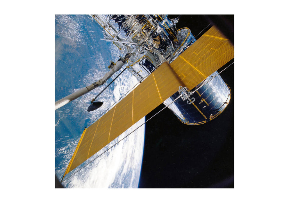 Hubble Telescope - Solar Array Deployment STS-31