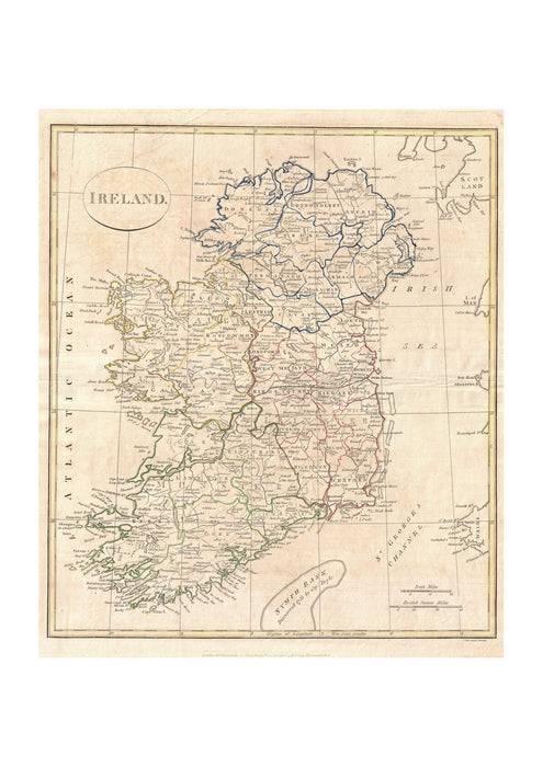 Ireland Map Clement Cruttwell 1799