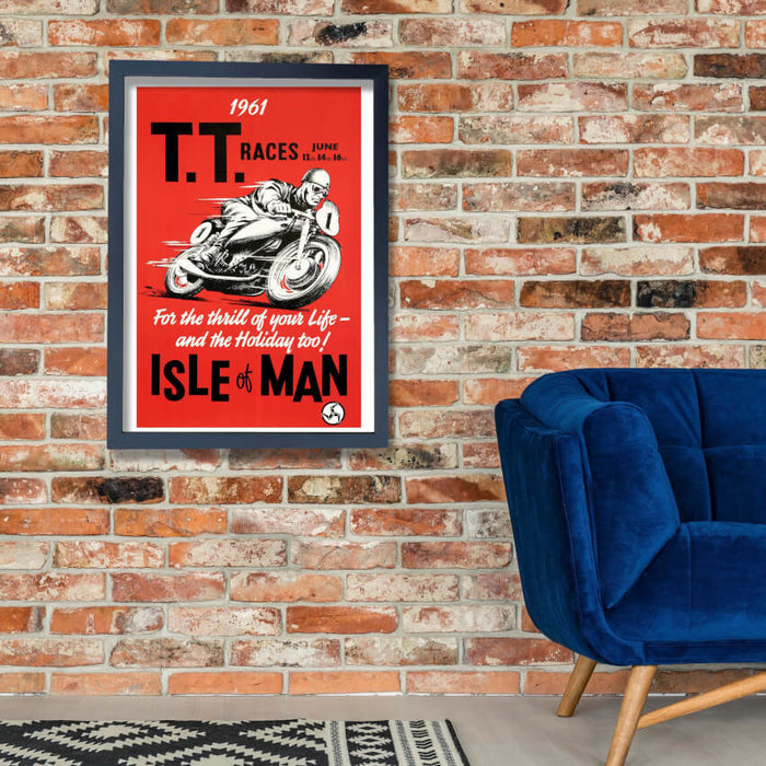 Isle Of Man TT Motorcycle Racing Poster