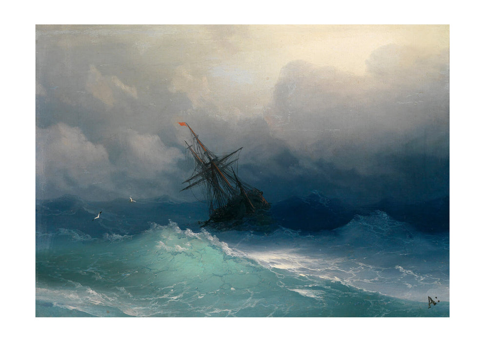Ivan Hovhannes Aivazovsky - Ship on Stormy Seas