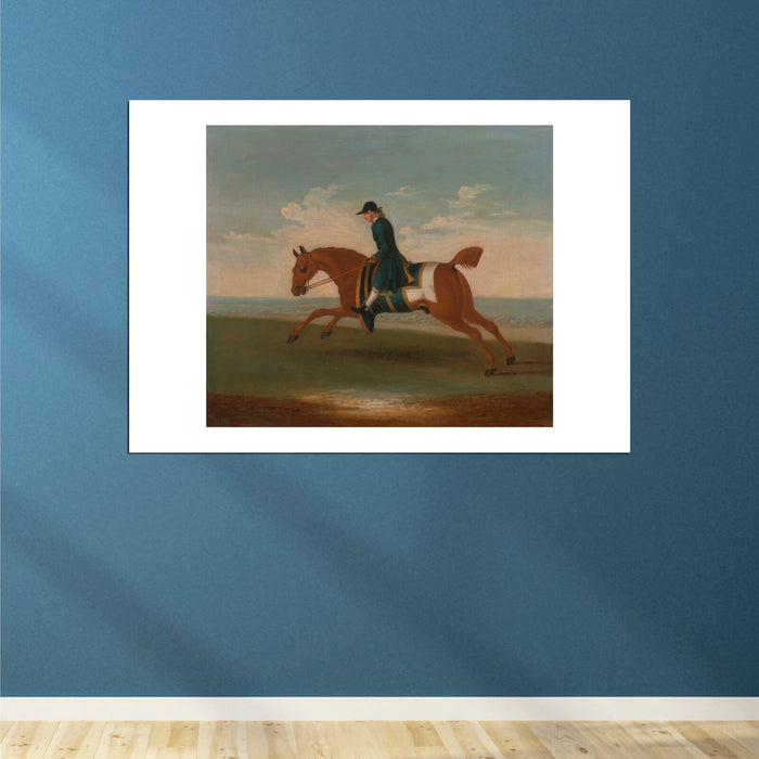 James Seymour - Chestnut Racehorse Trainer In Blue Coat