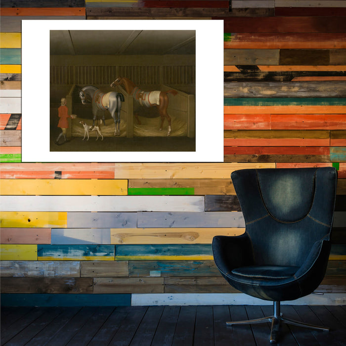 James Seymour - Stables & Two Famous Running Horses