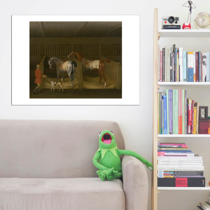 James Seymour - Stables & Two Famous Running Horses