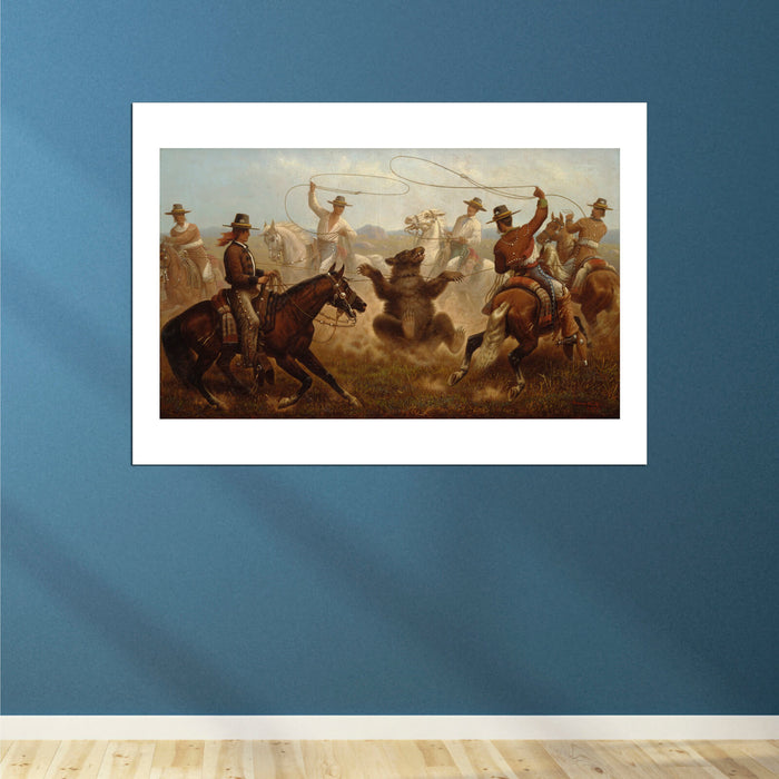 James Walker - Cowboys Roping A Bear