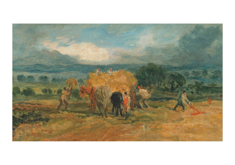 James Ward - A Harvest Scene With Workers