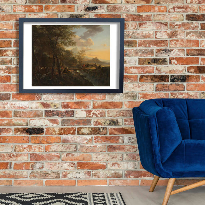 Jan Both 1634 1652 Italiaans landschap met tekenaar