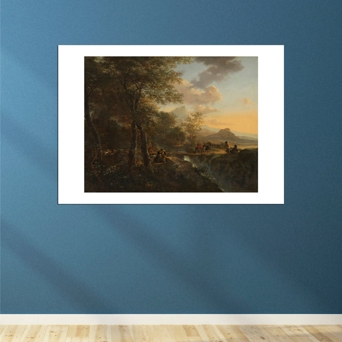 Jan Both 1634 1652 Italiaans landschap met tekenaar