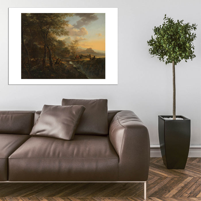 Jan Both 1634 1652 Italiaans landschap met tekenaar