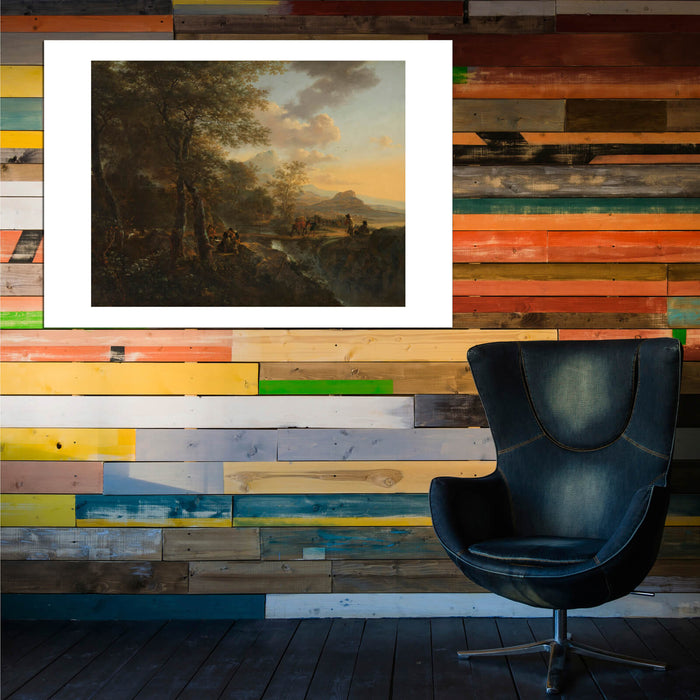 Jan Both 1634 1652 Italiaans landschap met tekenaar