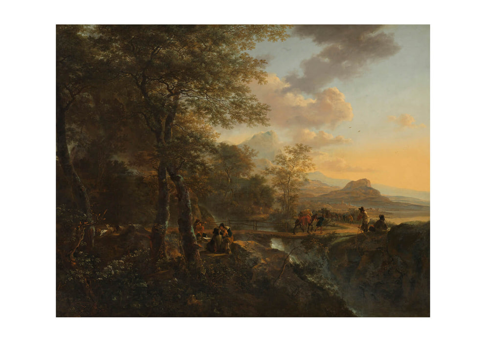 Jan Both 1634 1652 Italiaans landschap met tekenaar