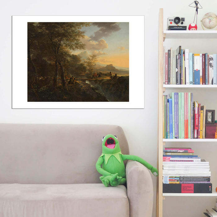 Jan Both 1634 1652 Italiaans landschap met tekenaar