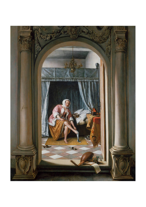 Jan Steen - Woman At Her Toilet
