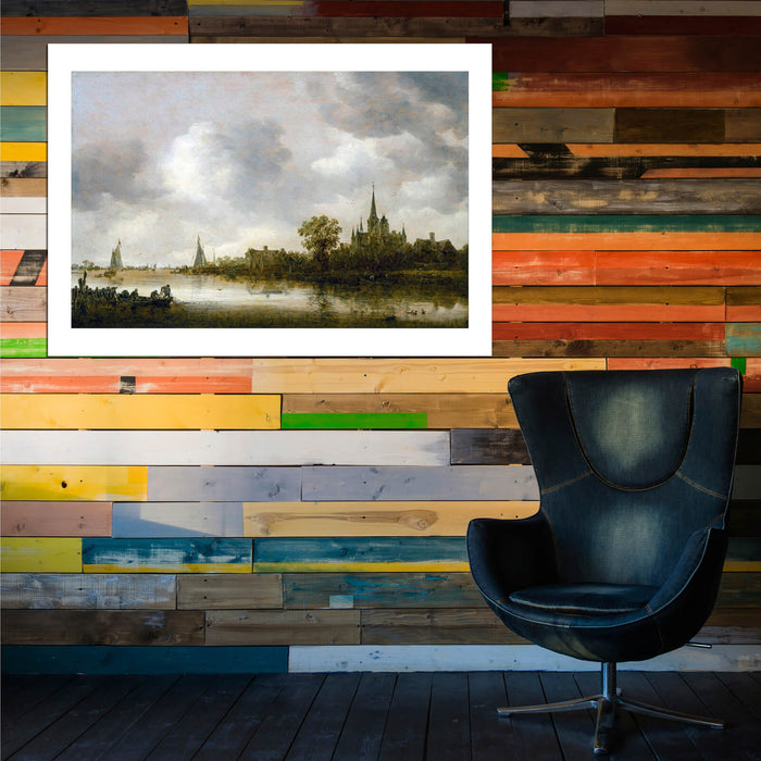 Jan Van Goyen - River Landscape With Church