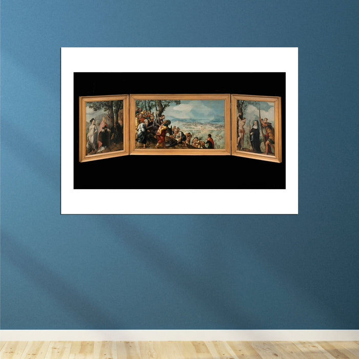 Jan Van Scorel - Triptych With Entry Of Christ