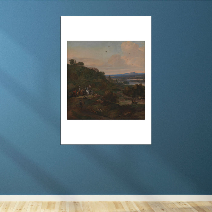 Jan Wyck - Heron Hawking Below Stirling Castle