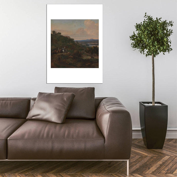 Jan Wyck - Heron Hawking Below Stirling Castle