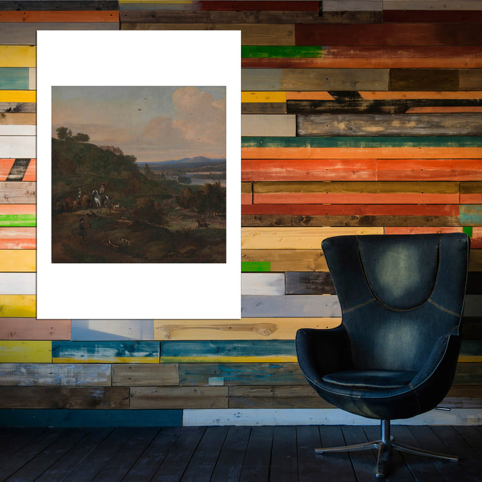 Jan Wyck - Heron Hawking Below Stirling Castle