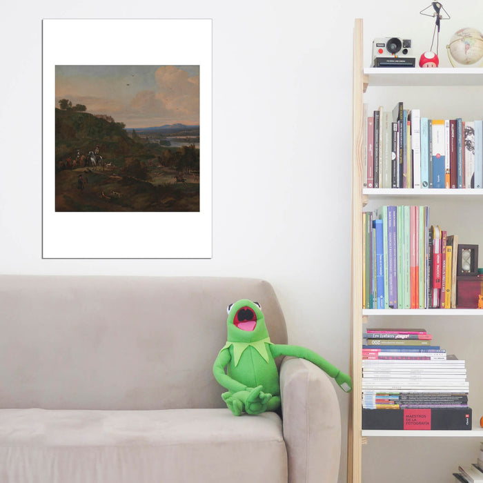 Jan Wyck - Heron Hawking Below Stirling Castle