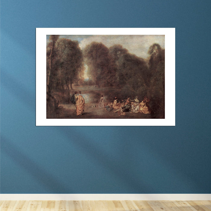 Jean Antoine Watteau - Gathering in the Park
