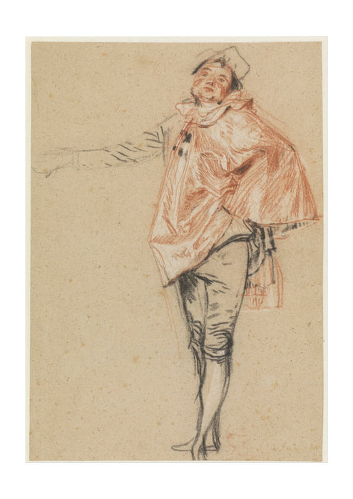 Jean Antoine Watteau - Study of a Standing Dancer