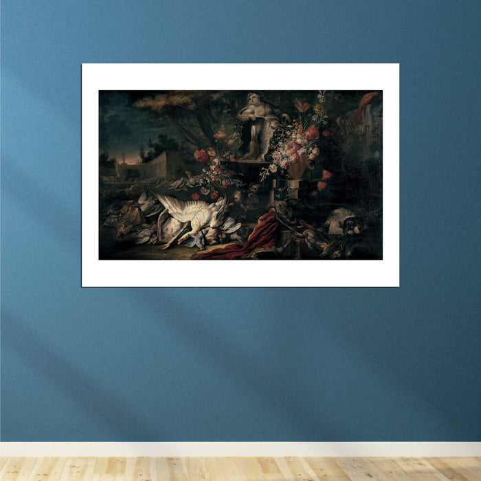 Jean Baptiste Oudry - Shooting Gear and Flowers I