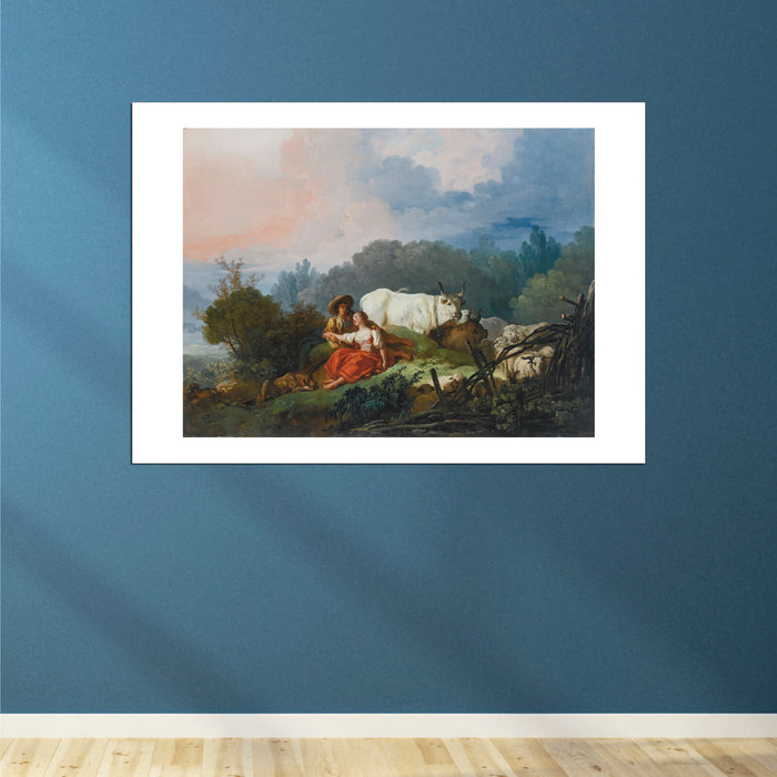 Jean Fragonard - A pastoral landscape
