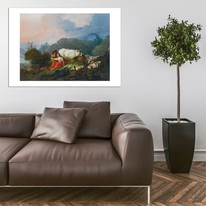 Jean Fragonard - A pastoral landscape