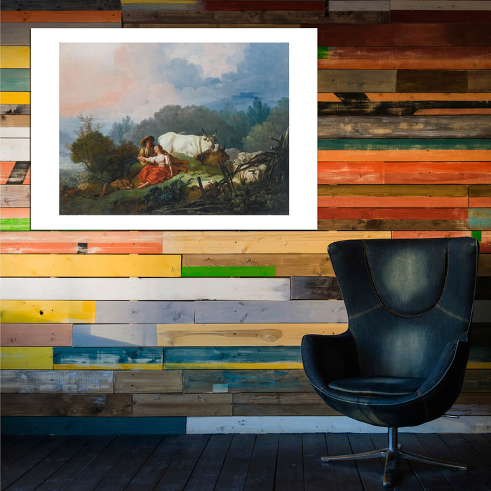 Jean Fragonard - A pastoral landscape