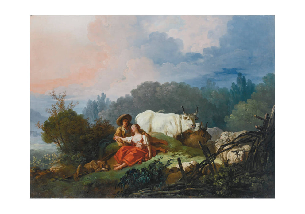 Jean Fragonard - A pastoral landscape