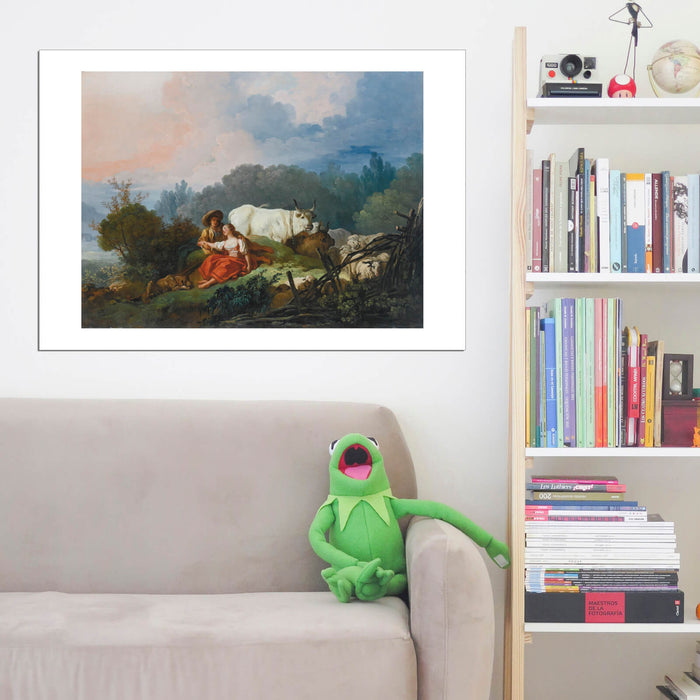 Jean Fragonard - A pastoral landscape