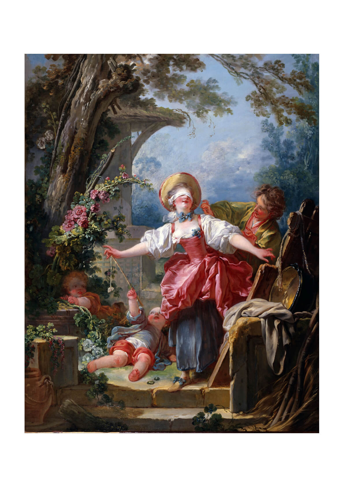 Jean Fragonard - Blind Man's Buff Trees — Spiffing Prints
