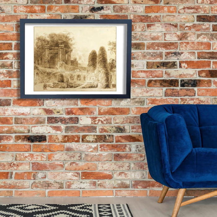 Jean Fragonard - Roman Park with Fountain 1774