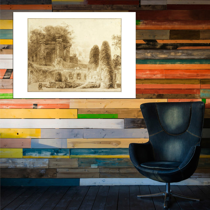 Jean Fragonard - Roman Park with Fountain 1774