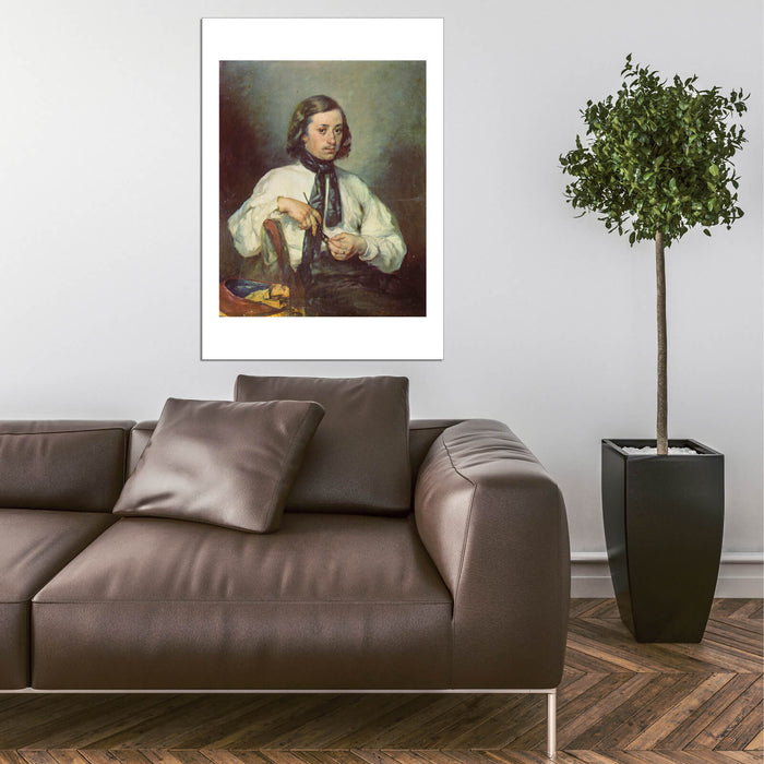 Jean Francois Millet - Portrait in White