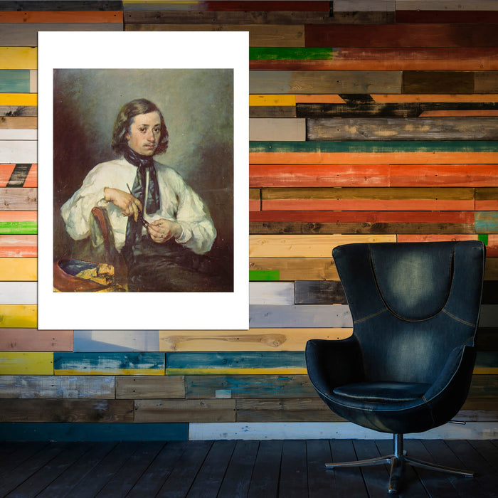 Jean Francois Millet - Portrait in White