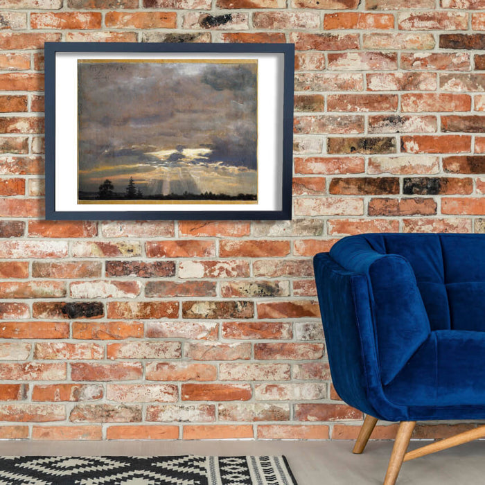 Johan Christian Dahl - Cloud Study with Sunbeams