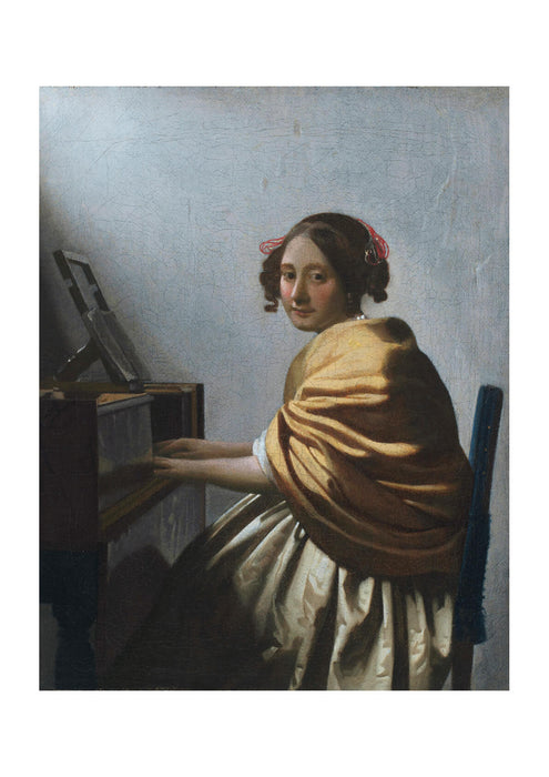 Johannes Vermeer - A Young Woman Seated at the Virginals