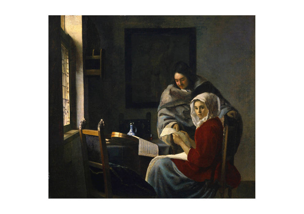 Johannes Vermeer - Girl Interrupted at Her Music