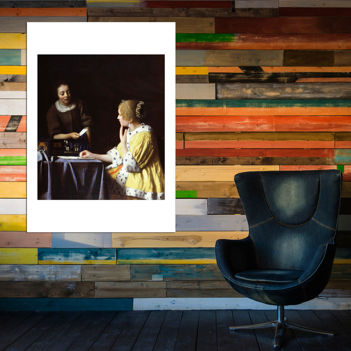 Johannes Vermeer - Lady Maidservant Holding Letter